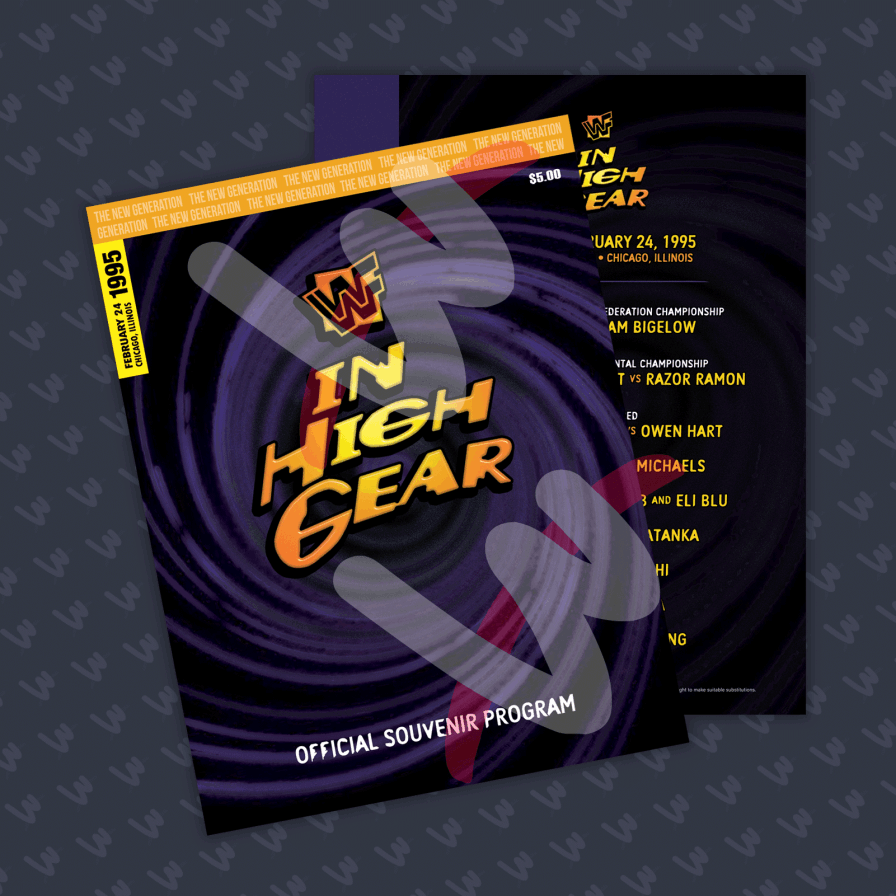 Custom Pro Wrestling Event Program / Magazine