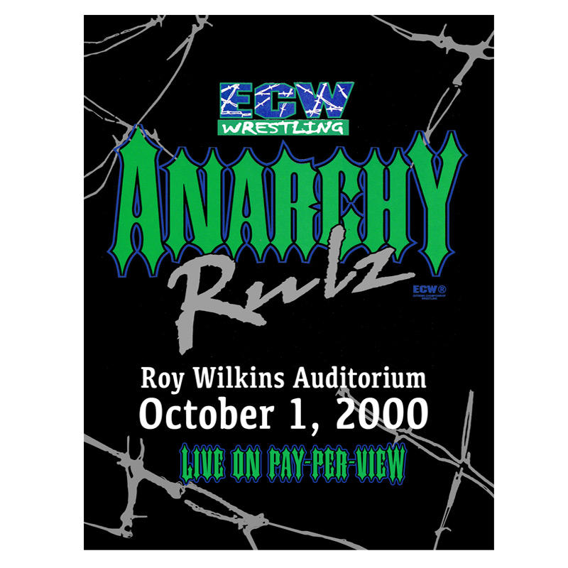 ECW Anarchy Rulz 2000 (Sept. 2000) Event Program

