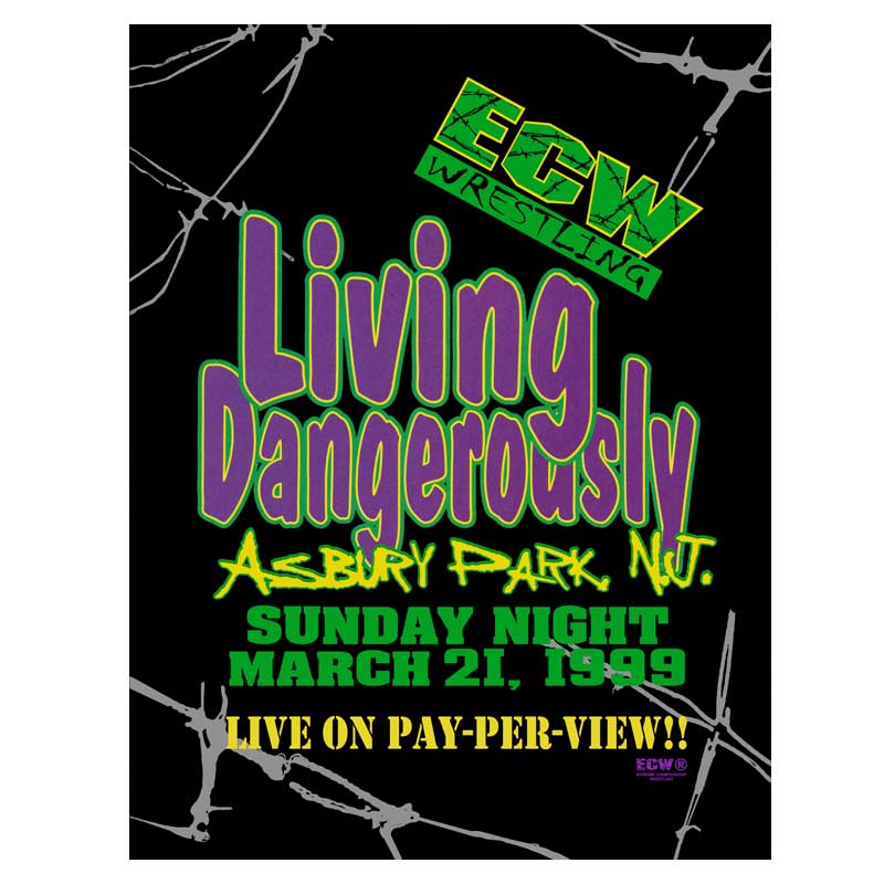 ECW Living Dangerously 1999 (Mar. 1999) Event Program
