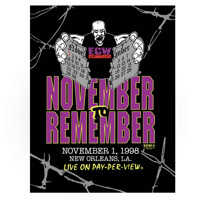 ECW November to Rememver 1998 (November 1998) Event Program
