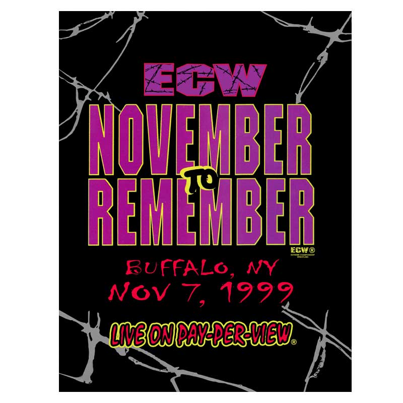 ECW November to Rememver 1999 (November 1998) Event Program
