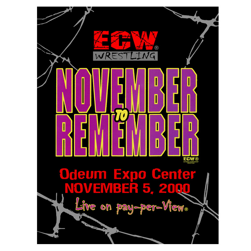 ECW November to Rememver 2000 (November 2000) Event Program
