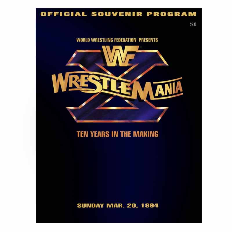 WrestleMania X (10) 1994 Event Program
