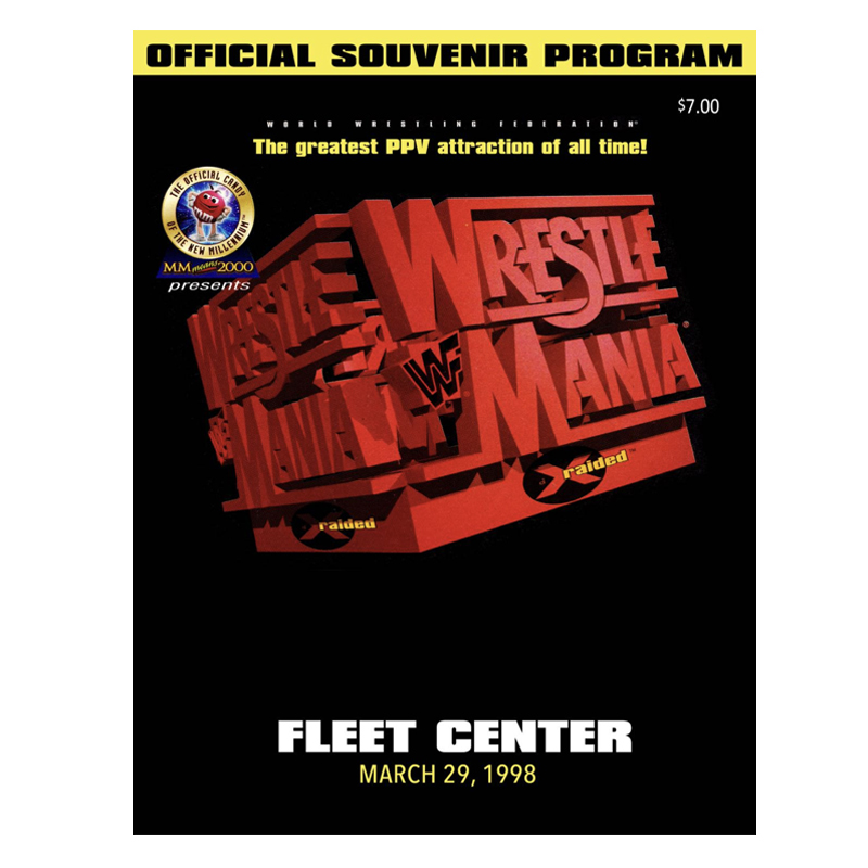 WrestleMania 14 1998 Event Program

