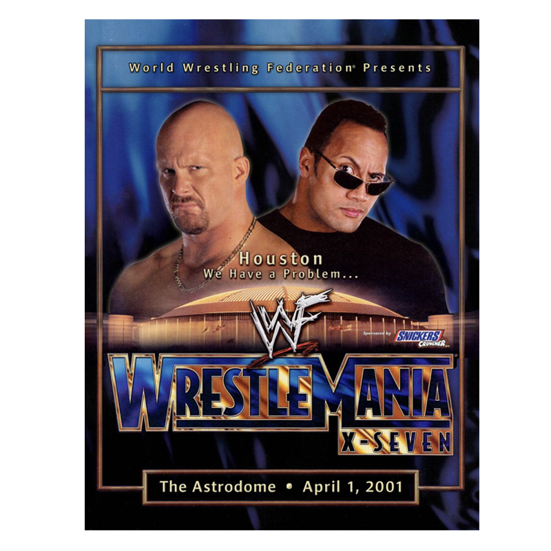 WWF WrestleMania X-Seven (17) 2001 PPV Event Program