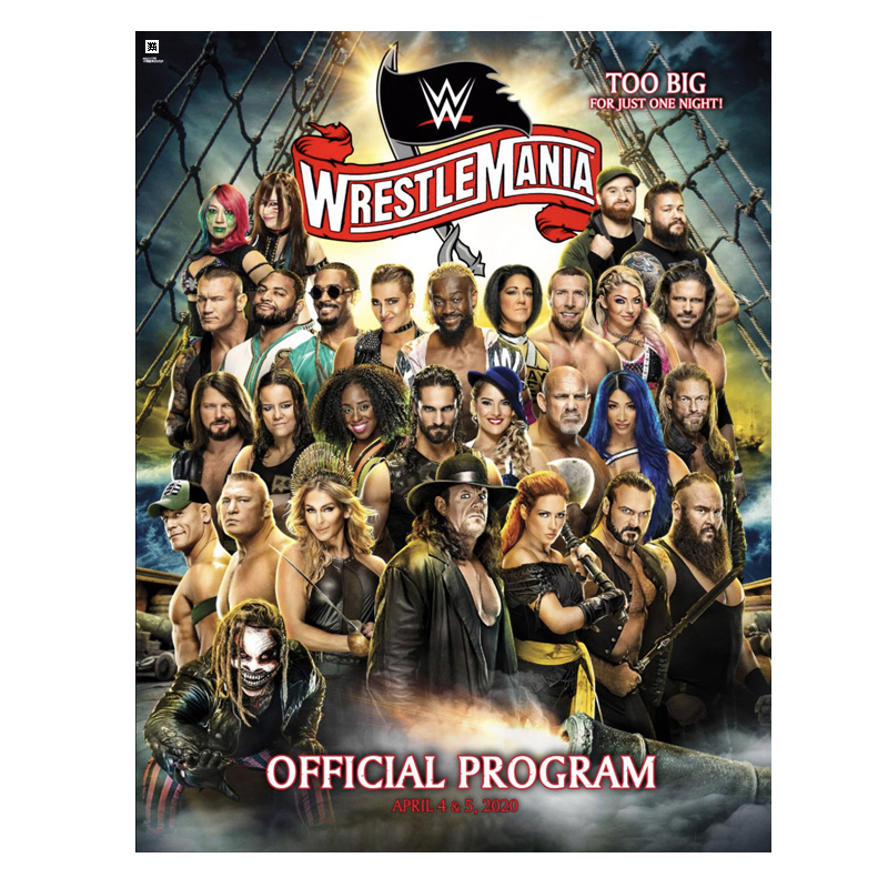 WrestleMania 36 (Performance Center) 2020 Event Program
