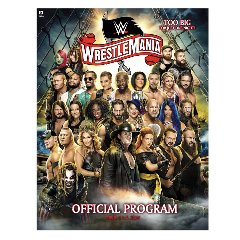 WWE WrestleMania 36 (Performance Center) 2020 PPV Event Program