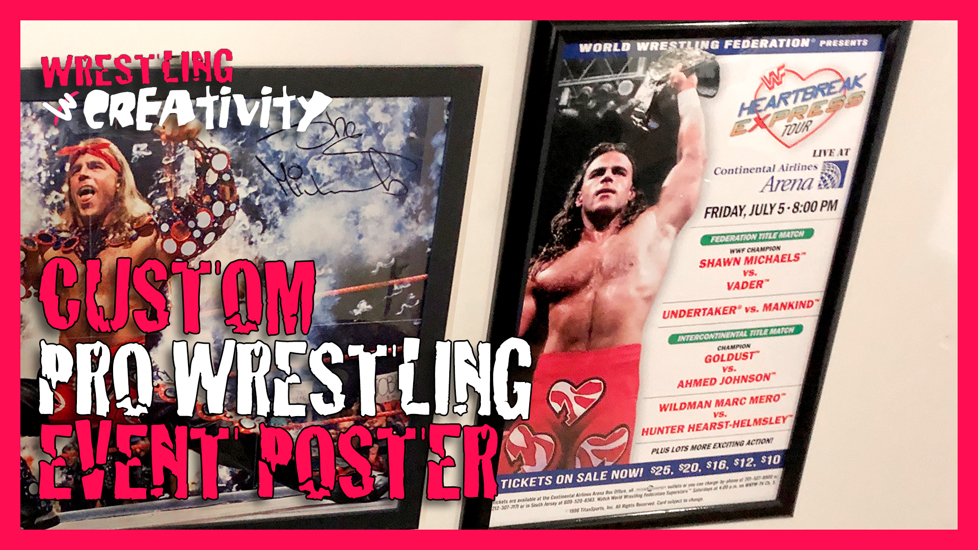 Custom/Personalized Custom Wrestling Event Poster (12x18)